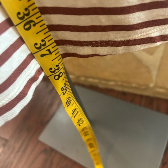 Loft Striped Sleeveless Dress - Black, White, Brown - Picture 6 of 8